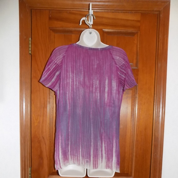 Donated SILK J Jill Small tunic top Lined Purple - Picture 3 of 4